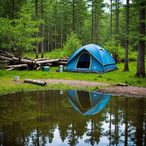 Quelles sont les techniques pour monter un campement en région marécageuse?